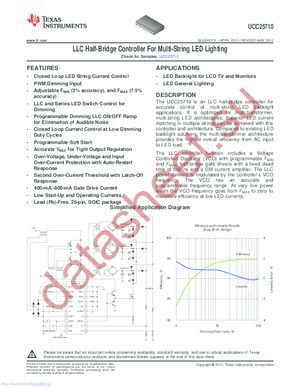 UCC25710 datasheet  