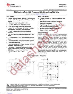 UCC27211ADRMT datasheet  