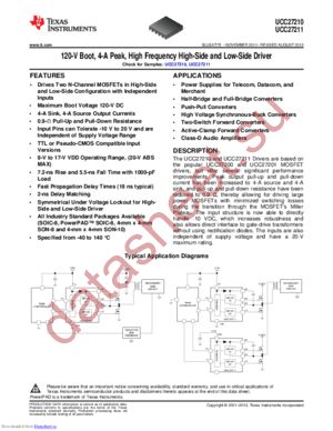 UCC27211DR datasheet  