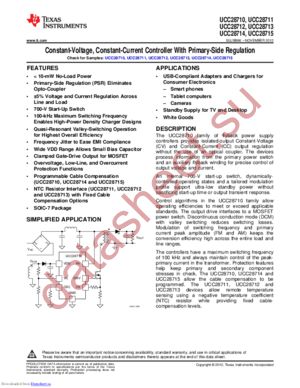 UCC28711 datasheet  