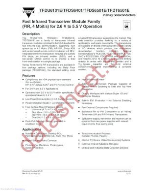 TFDU6101E-TR3 datasheet  