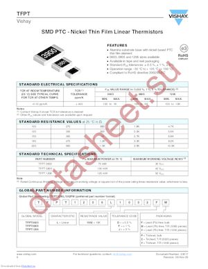 TFPT0603L1000JP datasheet  