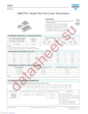 TFPT0603L1001FF datasheet  