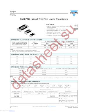 TFPT0603L2700FF datasheet  