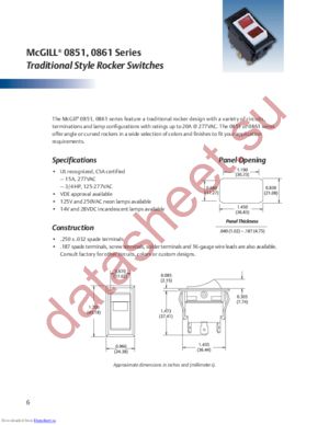 0851-0005 datasheet  