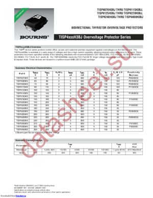 TISP4219H3BJR-S datasheet  