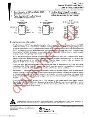 TL052AIDG4 datasheet  