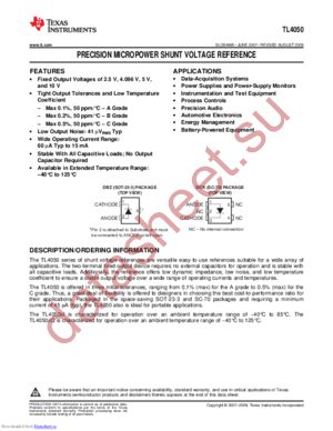 TL4050C41IDBZTG4 datasheet  