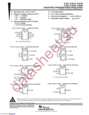 TL431CPKG4 datasheet  