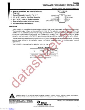 TL499ACPSRG4 datasheet  