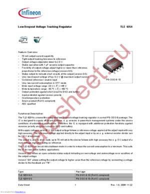 TLE4254 datasheet  