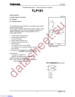 TLP181(TPR,F) datasheet  