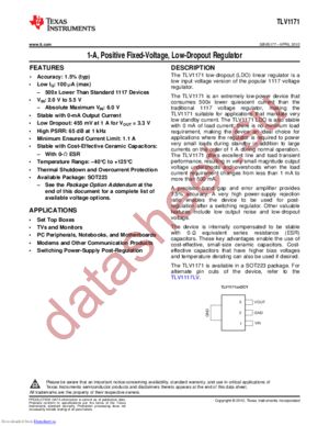 TLV117112 datasheet  