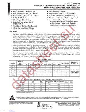 TLV2772CDGKRG4 datasheet  