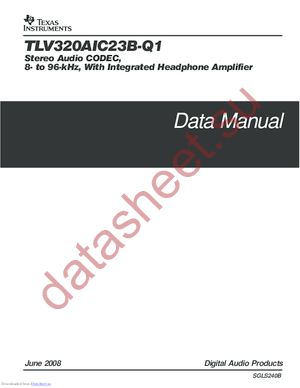 TLV320AIC23B-Q1 datasheet  