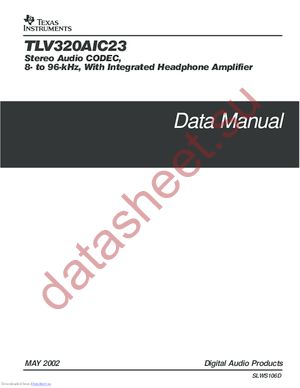 TLV320DAC23EVM datasheet  