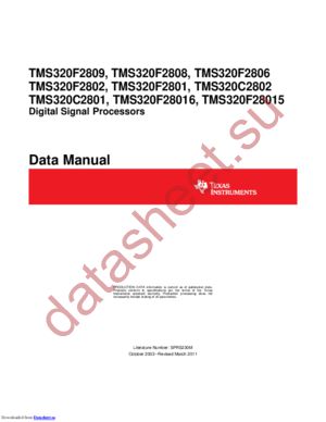 TMS320C2802 datasheet  