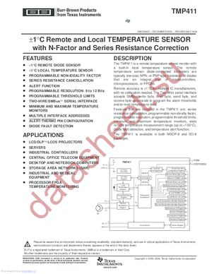 TMP411ADGKTG4 datasheet  