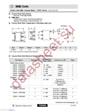 TCB5F-458PT1052 datasheet  