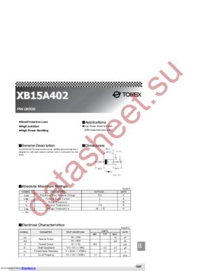 XB15A402 datasheet  