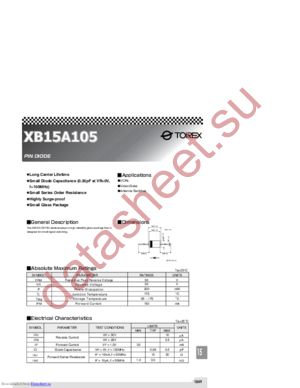 XB15A105 datasheet  
