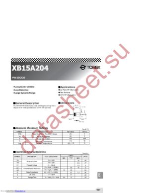 XB15A204 datasheet  