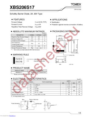 XBS206S17R datasheet  