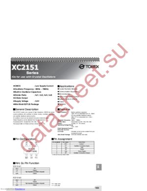 XC2151C55LML datasheet  