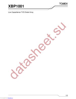 XBP1001 datasheet  