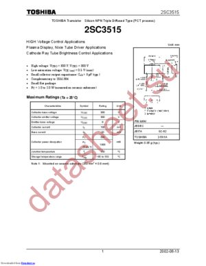 2SC3515-O datasheet  