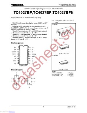 TC4027BP_07 datasheet  