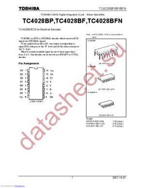 TC4028BP_07 datasheet  