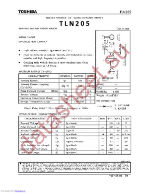 TLN205 datasheet  