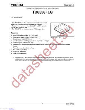 TB6558FLG datasheet  