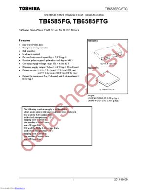 TB6585FTG datasheet  