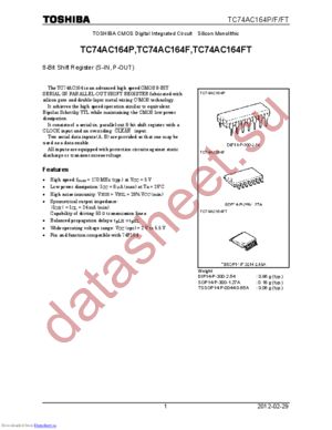 TC74AC164F_12 datasheet  