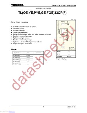 TLFGE33CPF datasheet  