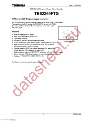 TB62269FTG(O,EL) datasheet  
