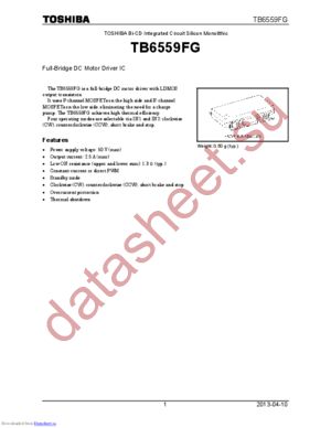 TB6559FG(O,8,EL) datasheet  