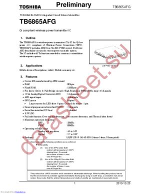 TB6865AFG(OHZ) datasheet  