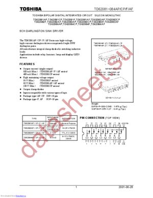 TD62081AF5 datasheet  