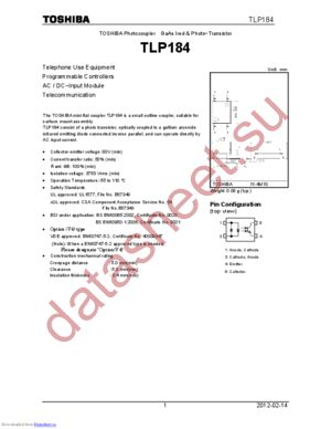 TLP184(GB,E) datasheet  