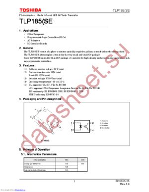 TLP185(TPL,SE datasheet  