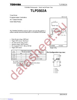 TLP3502A(IFT5) datasheet  