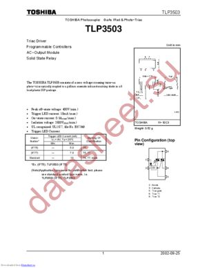 TLP3503(IFT7) datasheet  