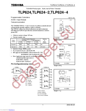 TLP624(BV) datasheet  