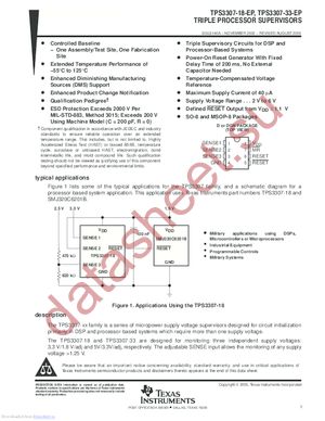 TPS3307-33-EP datasheet  