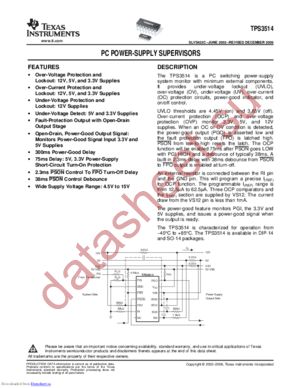 TPS3514DRG4 datasheet  