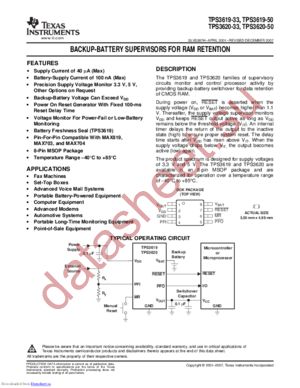 TPS3620-50DGKTG4 datasheet  