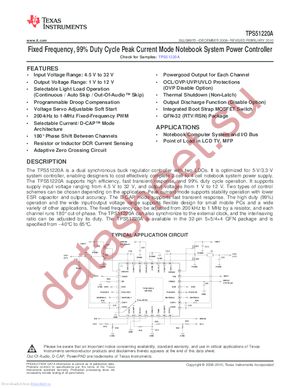 TPS51220AEVM-476 datasheet  